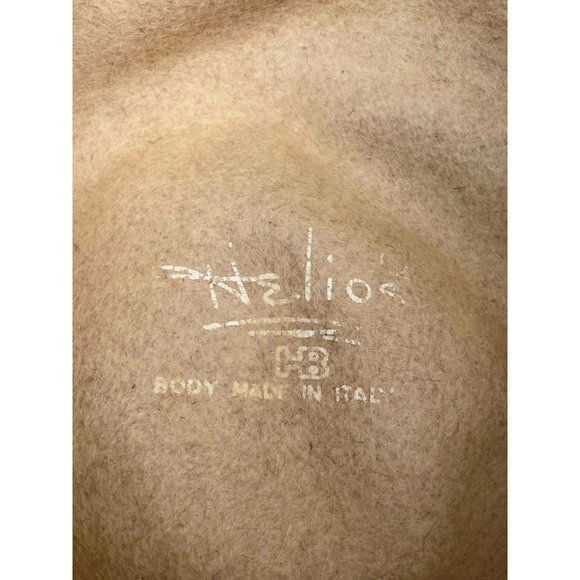 Vintage 1960s Felted Wool Bucket Hat Rhinestone Pearl Band Helios Jan Leslie - Picture 10 of 16